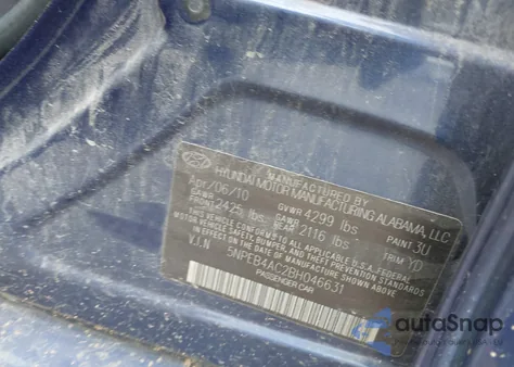 2011 Hyundai Sonata Limited z USA, uszkodzony, nr VIN 5NPEC4AC9BH199925